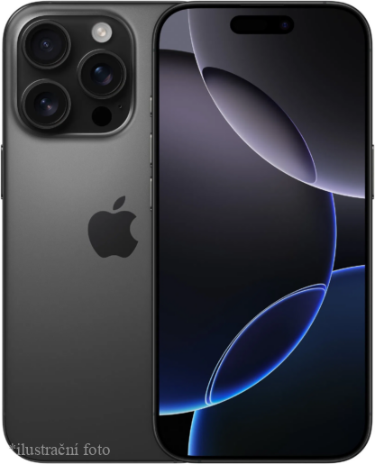 iPhone 16 PRO MAX 256GB Černý titan třídy Nový